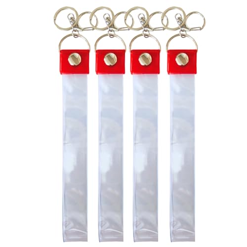 [IMPACTオンライン] 銀テープホルダー 銀テープ 収納ケース 保管 ホルダー カバー キーホルダー 4本 (45cm×4本, レッド)