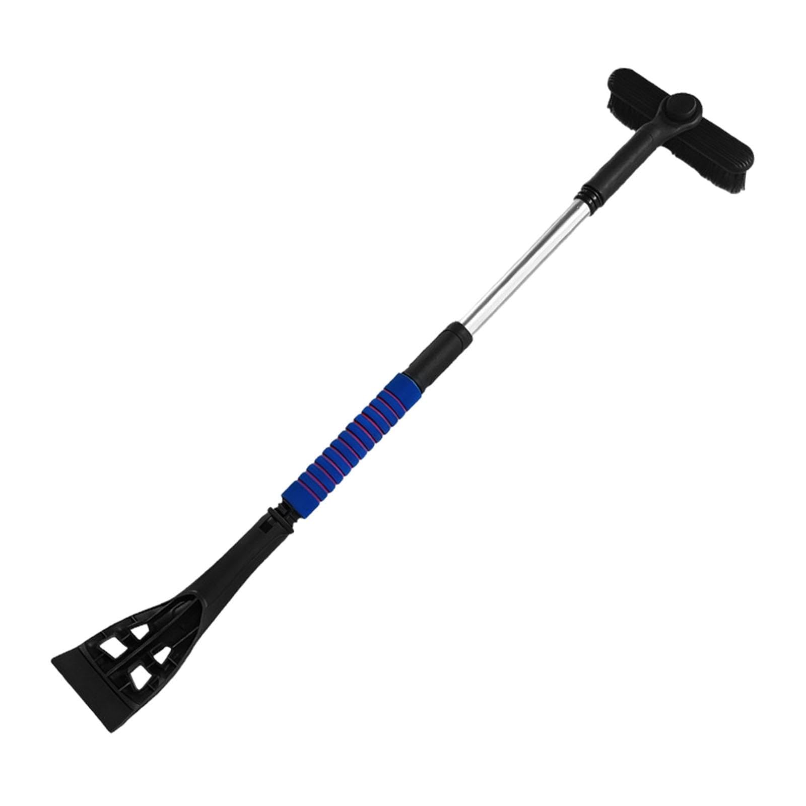 Ice Scraper 2 in 1 Snow Brush with Squeegee for Automobile SUV Vehicles Blue-image-7