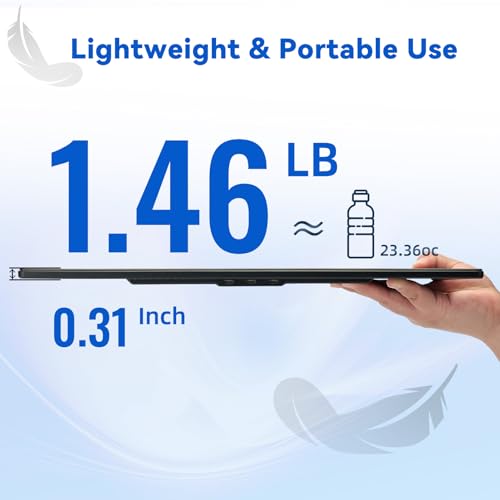 Image of BOSII Portable Monitor for Laptops - Dual 16 inch IPS FHD 1200P Extended Dual Monitor for Laptop Compatible with Windows Mac Travel Work