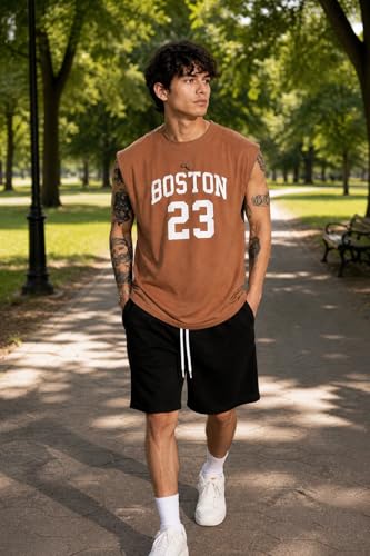 Image of Printed Men's Polycotton Relax Fit Round Neck Half Sleeve T-Shirt for Casual & Gym Wear