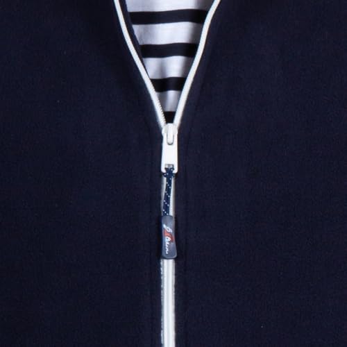 Veste polaire Breizh Ocean avec capuche intérieure rayée style - 6