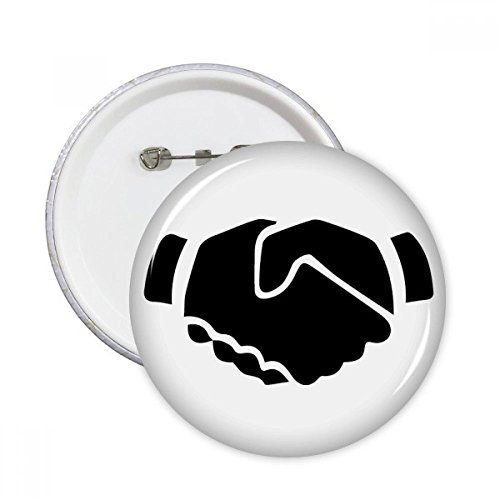Badge Rond Serre la Main Motif Silhouette pour Customiser Vos Vestes et Sacs au Quotidien