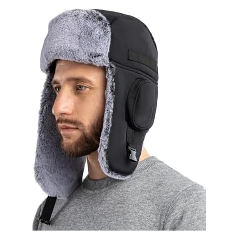 ZffXH Men's Warm Winter Trapper Hat Cover