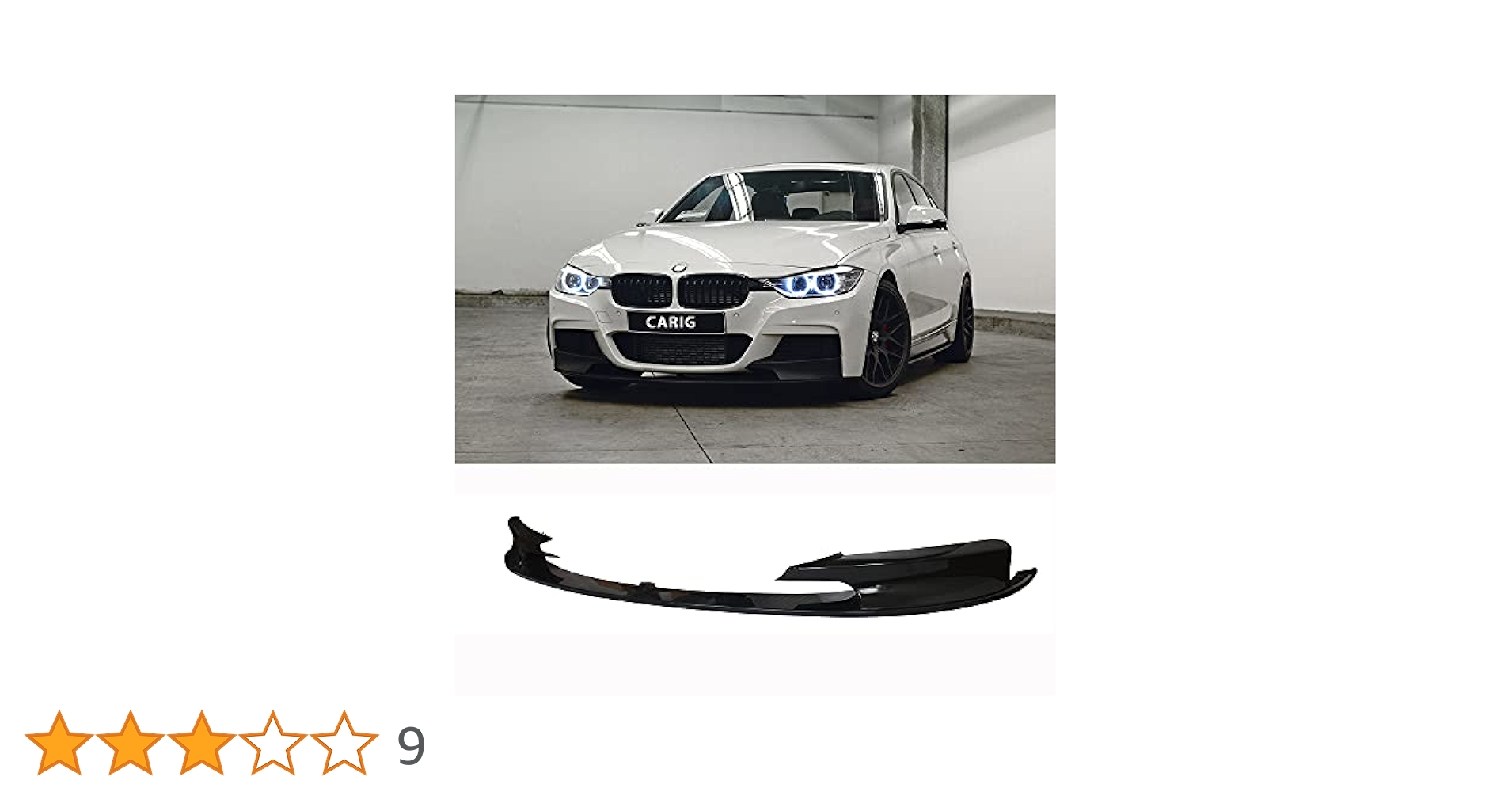 BMW F30 F31 Mスポーツ対応 フロントリップスポイラー ツヤ有ブラック ブラック】BMW F30 F31 F35 Mスポーツ フロントリップスポイラー
