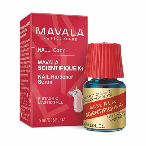 MAVALA - Cientifico K+ 5 ml, Endurecedor de Uñas que Evita Rotura y Separación, Tratamiento para Fortalecer Uñas Débiles que se Rompen, Fortalecedor de Uñas, Tratar Uñas Rotas, Finas y Frágiles