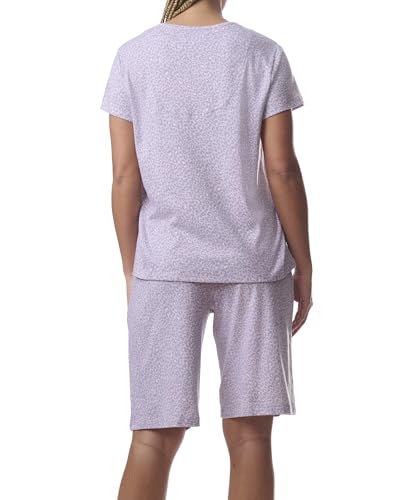 Image of Karen Neuburger Women's Short-sleeve Tee and Bermuda Short Pajama Set