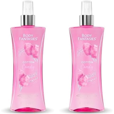 Body Fantasies Signature Fragrance Body Spray, Cotton Candy, 8 Fluid Ounce (Pack of 2) Cover
