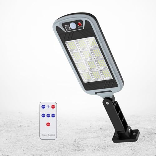 Image of 200W Solar Street Light Outdoor Waterproof LED with Motion Sensor & Remote Control, Dusk to Dawn Auto On /Off Solar Powered Light for Street, Garden, Parking, Security (QW-25)