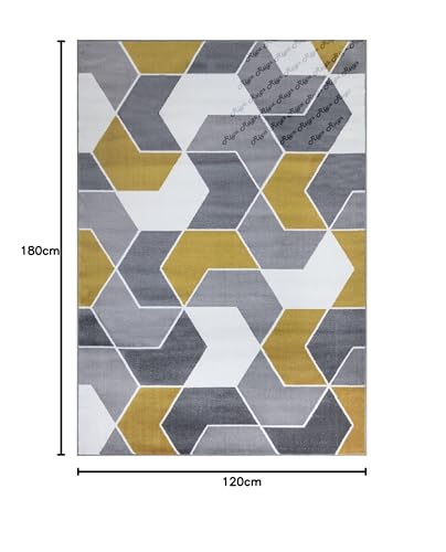 Image of Modern Handmade Woolen Carpet for Living Room Bedroom and Hall Size 4 x 6 Feet Color Multi