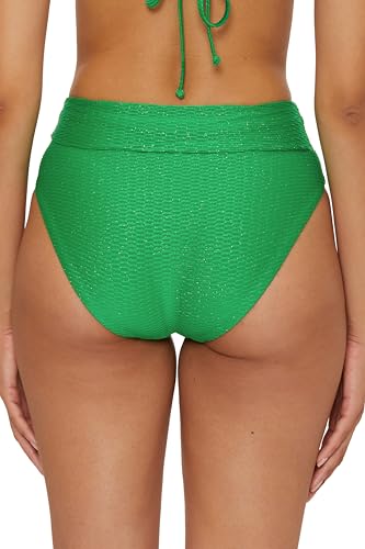 BECCA Women's Luxe High Waisted Bikini Bottom, Cheeky Coverage, Swimwear Separates4
