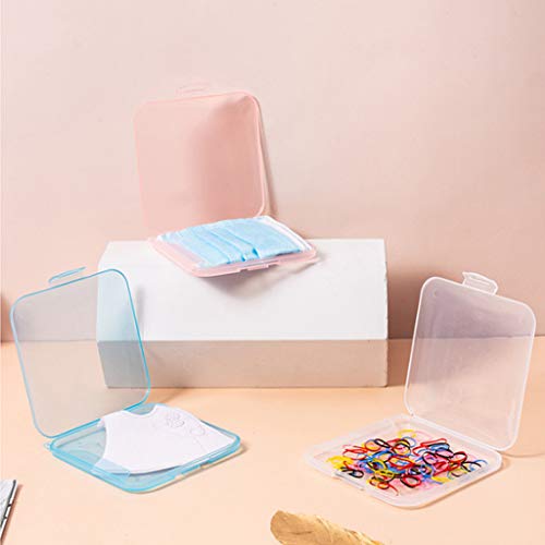 homozy 5pcs Caixa de Máscara Estojo Portátil para Máscara Reciclável de Armazenamento de Máscara - R