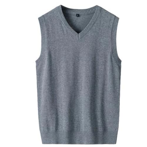 Men's Cotton Warm Sleeveless Sweater Vest - V-Neck Sleeveless Waistcoat For Winter And Spring Clothing4