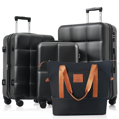 Image of Luggage Sets 4 Piece, Hardside Suitcase with TSA Lock and Cup Holder