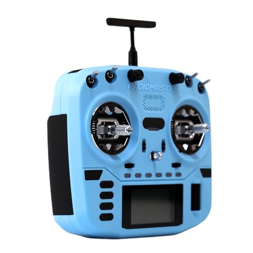 Xiangtat RadioMaster Boxer Crush EdgeTX 2.4G 16CH Transmitter Radio Control ExpressLRS RF System with AG01 Hall Gimbals (Elrs M2 with 6200-blue)