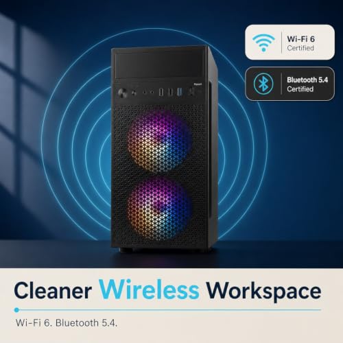 Image of Core i7 Desktop Computer PC | Core i7-4770 3.40Ghz| 16GB RAM | 512GB SSD | 5G WiFi & Bluetooth | HDMI, VGA, Ethernet | USB 3.0 | Windows 11 Pro & Office 24 Installed | 2 Year On-Site Warranty