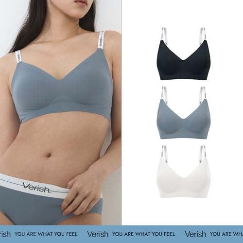 VERISH Bras for Women Cool FIT Bra Volume FIT Logo Comfortable Seamless Everyday Bras4