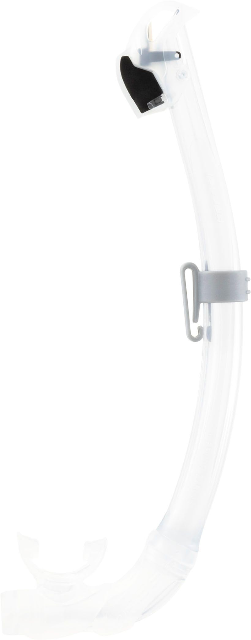 Cressi Seal Dry - Tubo Snorkel Dry Equipado con un Innovador Sistema de Celdas Cerradas, Ideal para Buceo Apnea y Snorkeling, Transparente/​Transparente, Talla Unica Unisex
