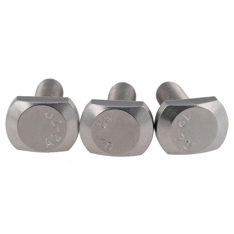 Generic 2PCS T-Bolt 304 Stainless Steel T Bolts T-Slot T Head Bolt Hammer Clamp Screw A2-70 M6 6MM X 40MM A2 GB37 1.25MM Pitch *AT908X2 - (Thread Diameter: M6, Length: 40mm)