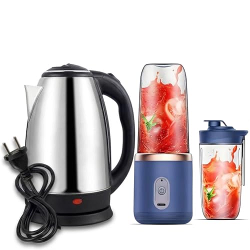 Image of Electric 1500W 1.8L Extra-Large Capacity | Stainless Steel Body with Cool Touch Exterior | Automatic Shut-Off & Boil Dry Protection (kettle and blender)