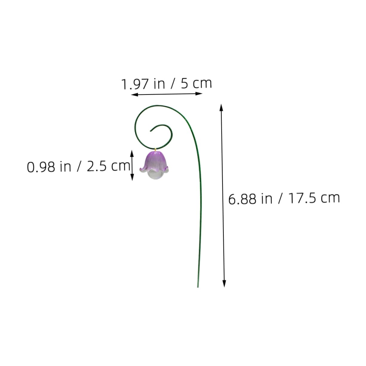 36stücke Teiliges Blumenstecker Für Garten Dekorative Gartenstecker Blumenform Für Rustikale Außendekoration Für Patio Und Gartenverzierungen