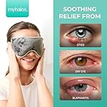 MyHalos® Heated Eye Mask for Dry Eyes - Steam Warm Compress for Eyes - Remove Styes, Chalazion Therapy Warming and Heating Pad Hot Compress - Moist Heat Mask for Blepharitis & MGD - FSA|HSA Eligible - Image 2