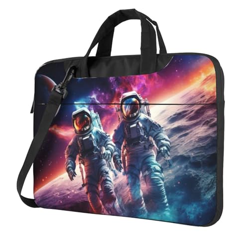 Sacoche ordinateur portable 14 pouces finition soignée motif galaxie