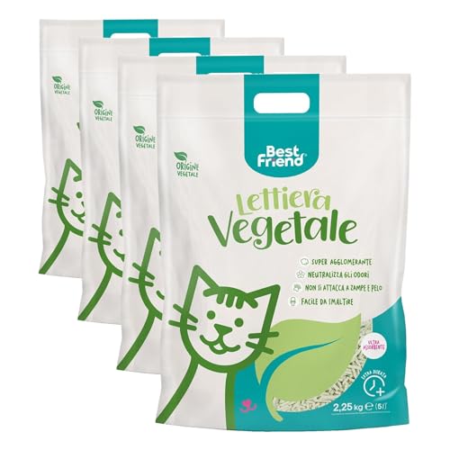 Litière végétale chat anti odeur nettoyable dans les toilettes 5 L - 9