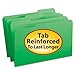 Smead File Folders, 1/3 Cut, Reinforced Top Tab, Legal, Green, 100/Box