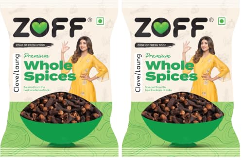 Image of ZOFF Premium Cloves Whole - Authentic Flavour, Natural Health Benefits, and Versatile Spice for Your Culinary Creations| Whole Cloves 50gms (Pack of 2)