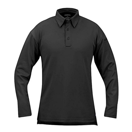 Propper F5315 Mens I.C.E. Long Sleeve Performance Polo, Charcoal, Size XL