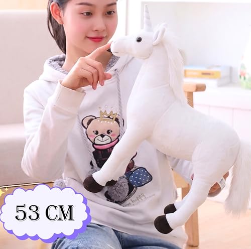 Image of Tickles Magical Unicorn Soft Stuffed Plush Animal Toy for Kids Boys & Girls Birthday Gift (Size: 53 cm, Color: White)