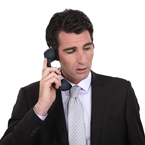 LIONSOUL-WZNBBOY-Retro-Phone-Handset-with-Wireless-Bluetooth-and-USB-Handsets-for-Cell-Phones-Radiation-Proof-Comfortable-Call-Black