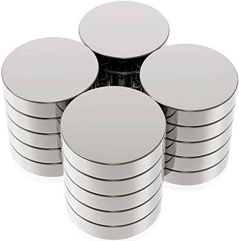 Neodymium Magnets-20pcs Mini Strong Rare Earth Magnet,Multi-Use Dry Erase Board Magnets Office Magnets for Fridge Whiteboard (20x3mm)