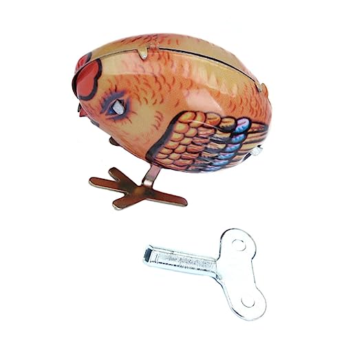UPKOCH Juguete De Pollo De Cuerda Metálico Juguete De Relojería Mecanismo Divertido De Cuerda para De Animales Clásico