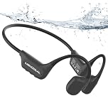 MONODEAL Cuffie Conduzione Ossea Subacquee per Piscina IPX8 Impermeabile Bluetooth 6.0 Auricolari MP3 Subacqueo 16G Auricolari Sport per Nuoto, Corsa