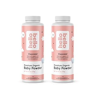 Hello Bello Organic Baby Powder I Talc Free Dusting Powder for Babies and Kids I Hypoallergenic, Nourishing, Vegan…