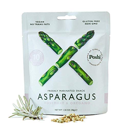 POSHI Asparagus Vegetable Snack | 10 Pack | Keto, Vegan, Paleo, Non GMO