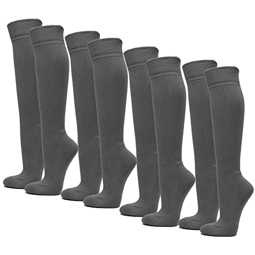 COUVER Knee High Sports Athletic Baseball Softball Socks, 4 Pairs Pack - Main Image