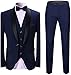 Dhingra Mens Slim Fit Tuxedo 3pcs Suit (34