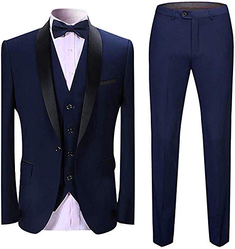 Dhingra Mens Slim Fit Tuxedo 3pcs Suit – 58% OFF Limited Time Deal