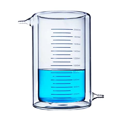 2000mL Lab Jacket Glass Beaker 2L Jacketed Cup...