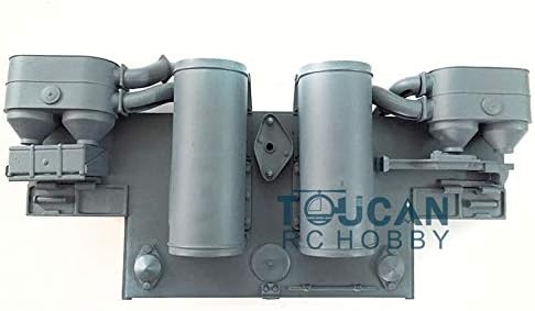 Hockus Accessories 1/16 Plastic Back Cover Rear Plate Funnel for Tiger I RC Tank 3818 TH00179