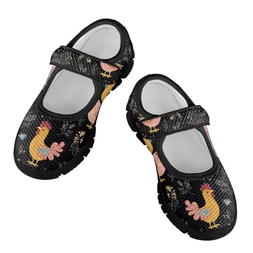 Girl's Animal Design Running Shoes Comfortable Mary Jane Shoes Fashion Sports Shoes Mesh Loafers Soft Walking Shoes