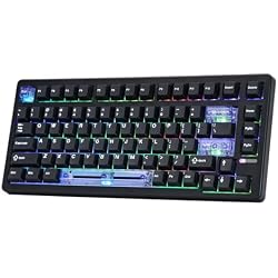 EPOMAKER HE80 Hall Effect Gaming Keyboard, 8K Polling & 32K Scan, Creamy Gasket, DKS, SOCD, Hot-Swappable, RGB Backlit, Wired Gaming Keyboard for PC & Mac (Black)