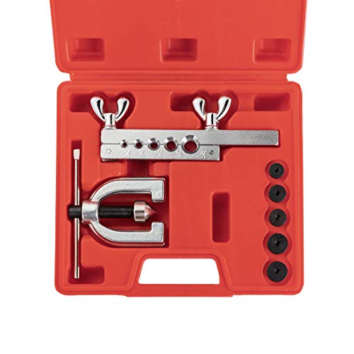 AOTOMIO Professional Double Flare Tool Set Brake Repair Brake Flaring Tools Used for Pipe Flaring and Flanging
