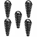 Tamaño: 8,7 * 3,8 cm ANCLLO 5pcs Impermeable 8.7 * 3.8CM Universal Off-road Motocross Motocicleta Silenciador de escape trasero Tubo Tapón de goma Tapón de tapón (Color: Negro)
