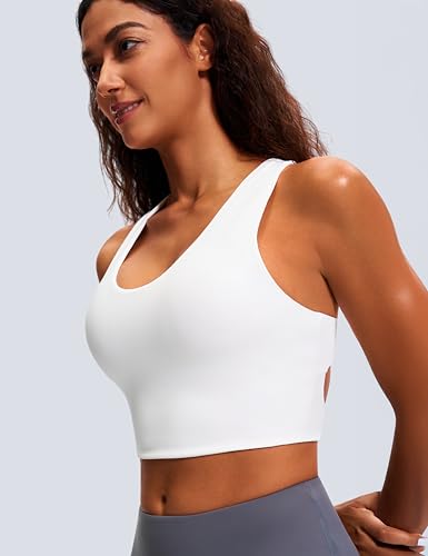 Image of Sports Bras for Women Criss-Cross Back Padded Workout Tank Tops Medium Support Crop Tops for Women