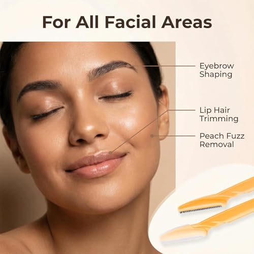 Image of AREYZIN Dermaplane Razor for Women - Face Razors for Women & Men, Eyebrow Razor & Face Shaver - Exfoliating Facial Razor & Skin Care Tool for Smoother Skin - 6 Pcs