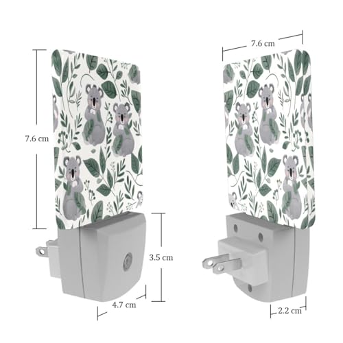 Luz nocturna LED Koalas Leaves para niños con sensor miniatura 7
