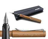  Lamy AL-star - Pluma estilográfica personalizable con grabado en bronce (punta ancha)
